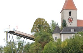 Aussichtsplattform Kirchberg an der Pielach, © Gerhard Hackner Aussichtsplattform und Kirchturm in Kirchberg an der Pielach.