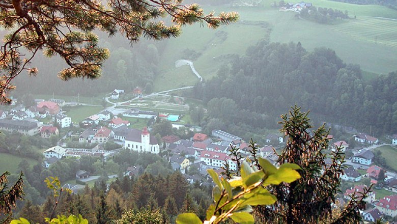 Aussicht von der Falkensteinmauer in Frankenfels, © zVg Gemeinde Frankenfels